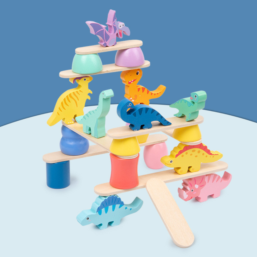 Maliben | Montessori Dinosaur Stacking Game