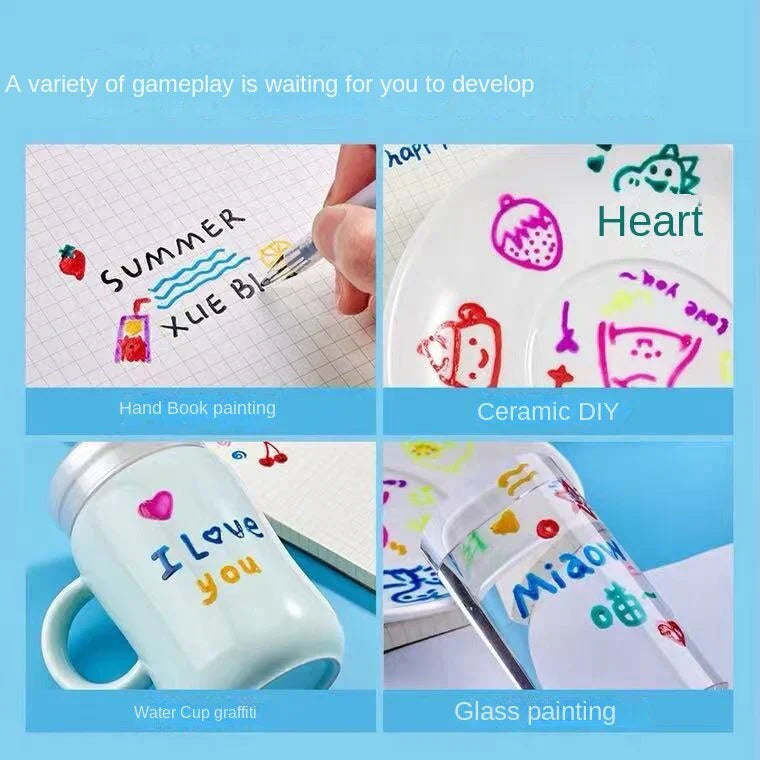 Maliben | Colorful Gel Pen Set For Creative 3d Artworks