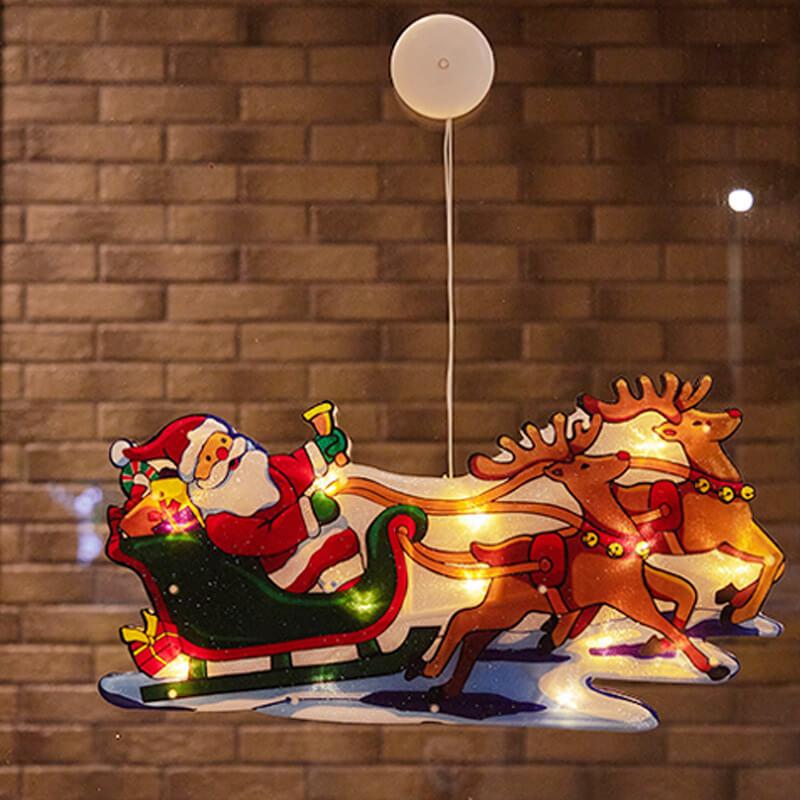 Maliben | Christmas Light Suction Cup Window Decoration Outdoor Holiday Ambient String Lights