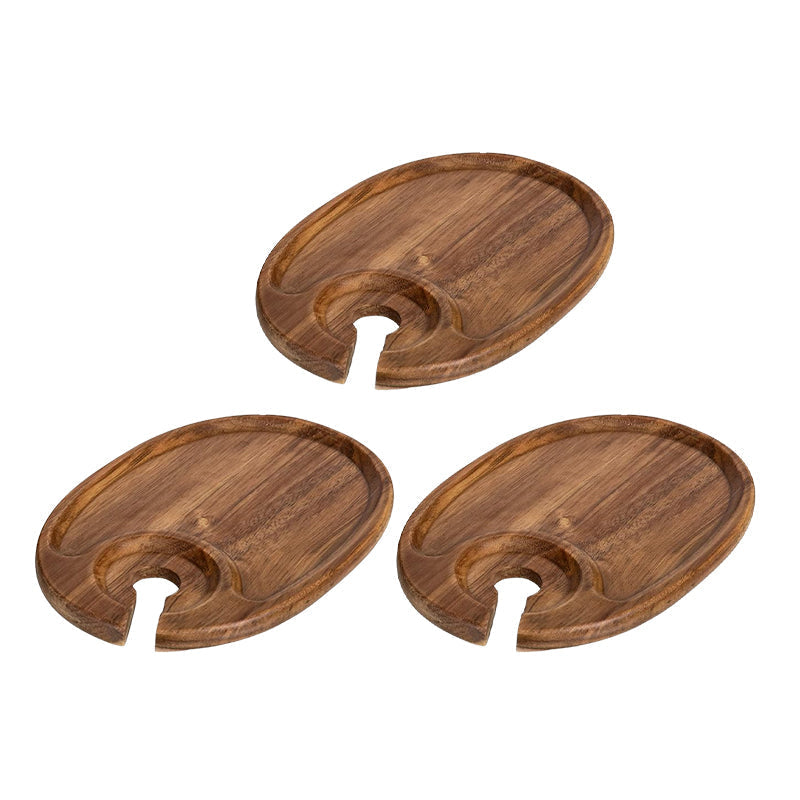 Maliben | Appetizer Plate With Wine Glass Holder