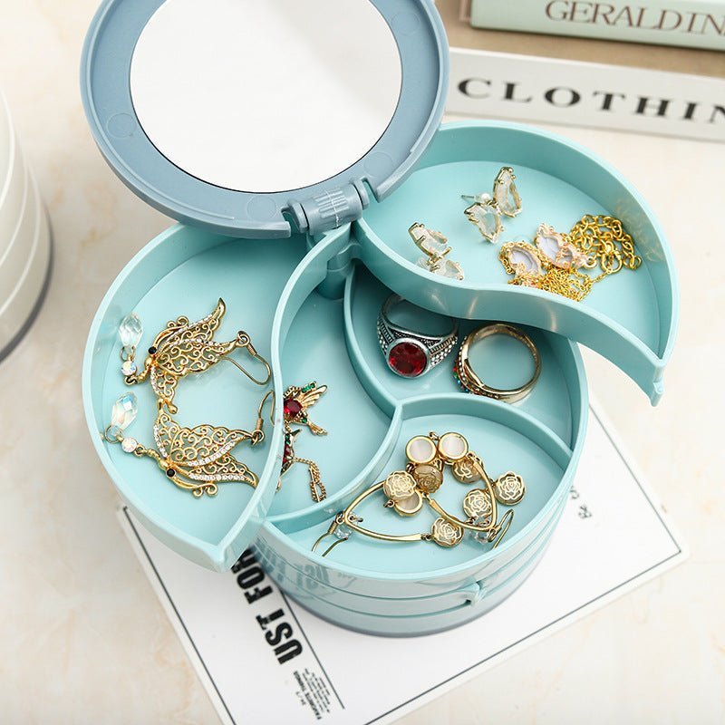 Maliben | Jewelry Box - 360° Rotating Storage Box For Jewelry, Maximum Protection And Organization