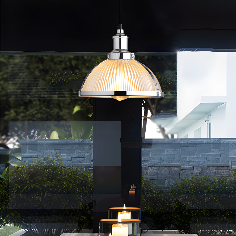 Maliben | Glimmerlux Chandelier - Retro Striped Luxury Chandelier
