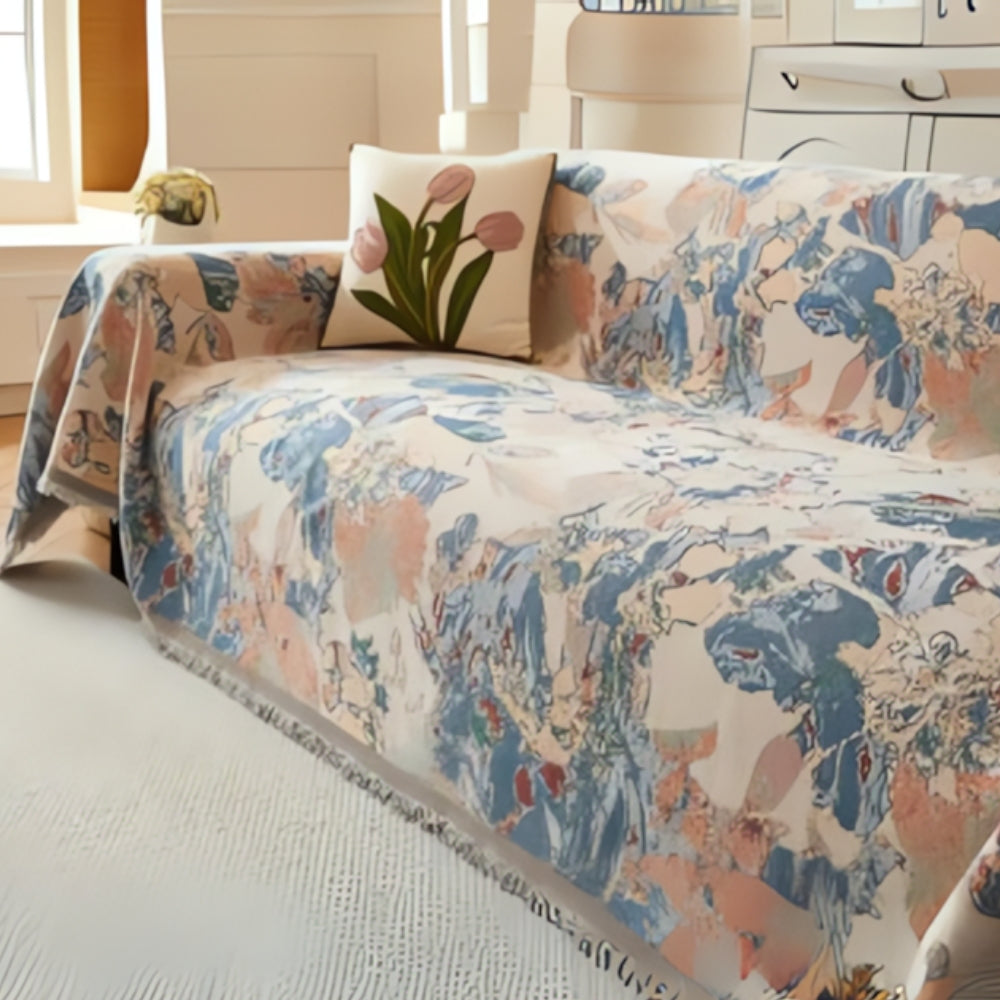 Maliben | Amara Floral Reversible Sofa Cover