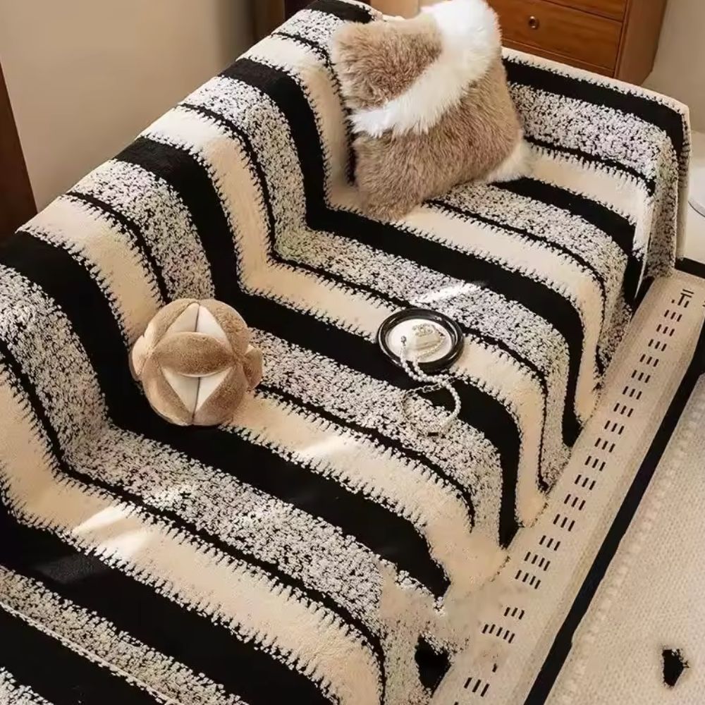 Maliben | Striped Haven Sofa Cover
