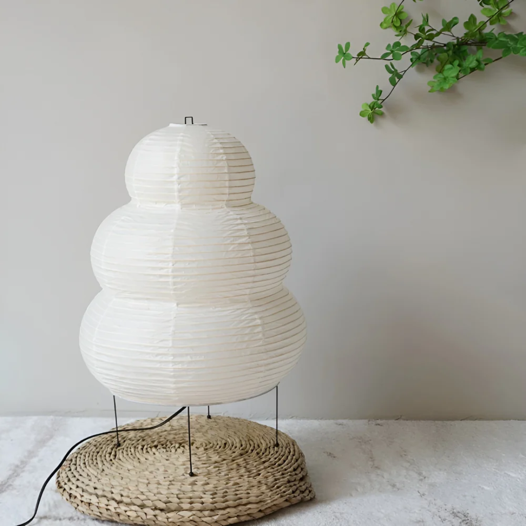 Maliben Japanese Floor Lamp Made of Rice Paper