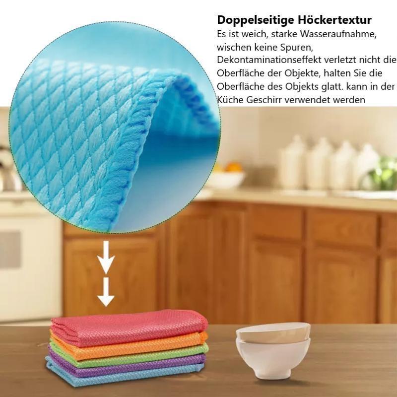 Maliben | Nano Stripe-Free Miracle Cleaning Cloths (Reusable) 5 Pcs