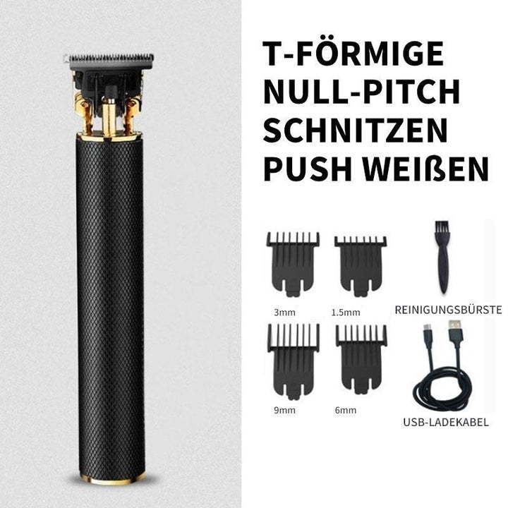 Maliben | Vintage Oil Head Gradient Engraving Electric Hair Clipper