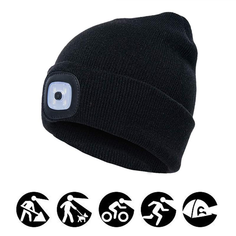 Maliben | Removable Led Headlamp Beanie Hat