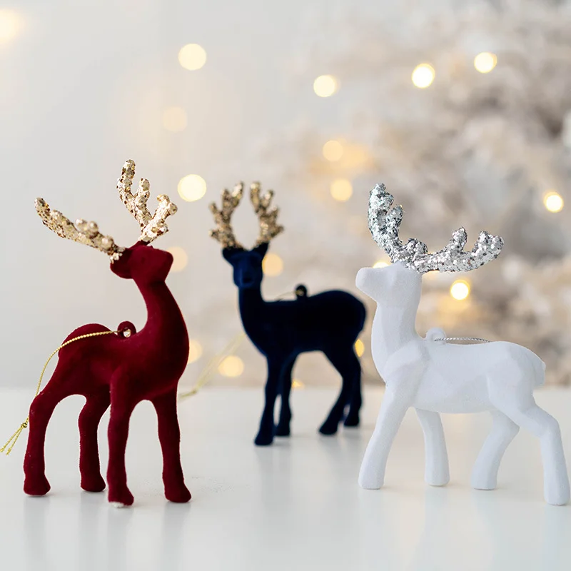 MAliben | Sparkling Deer Ornament – Luxury Christmas Decoration For a Festive Atmosphere