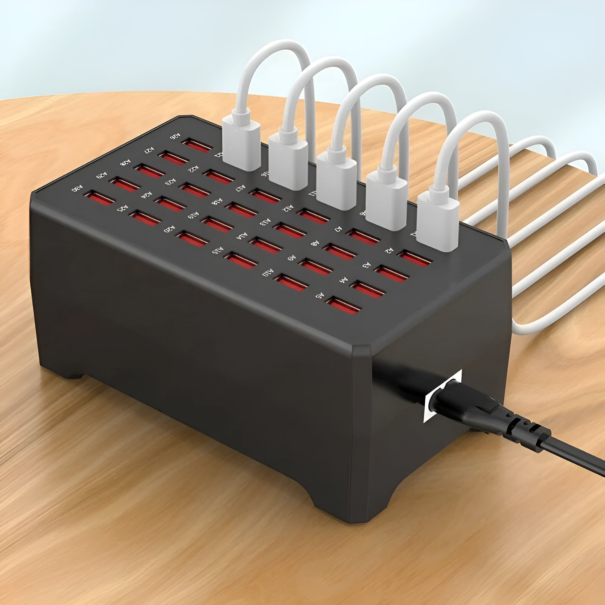 Maliben | Voltura Multi-Usb Charging Station | 30 Ports | Fast Charging & Surge Protection | Compact & Durable