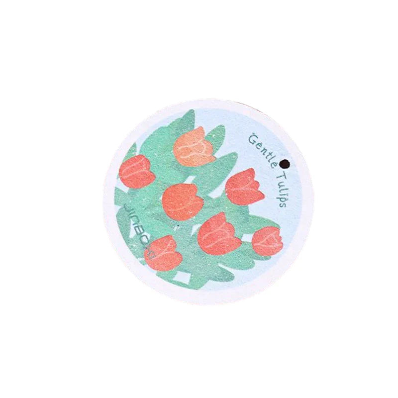 Maliben | Kitchen Flower Print Wood Pulp Cotton Cloth
