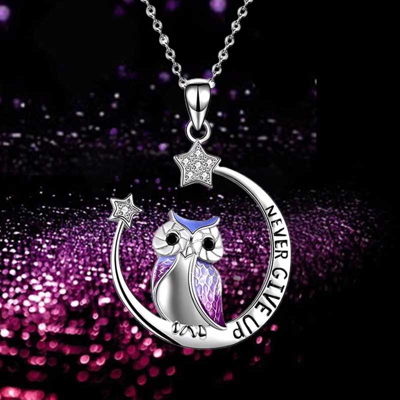 Maliben | Never Give Up Owl Necklace