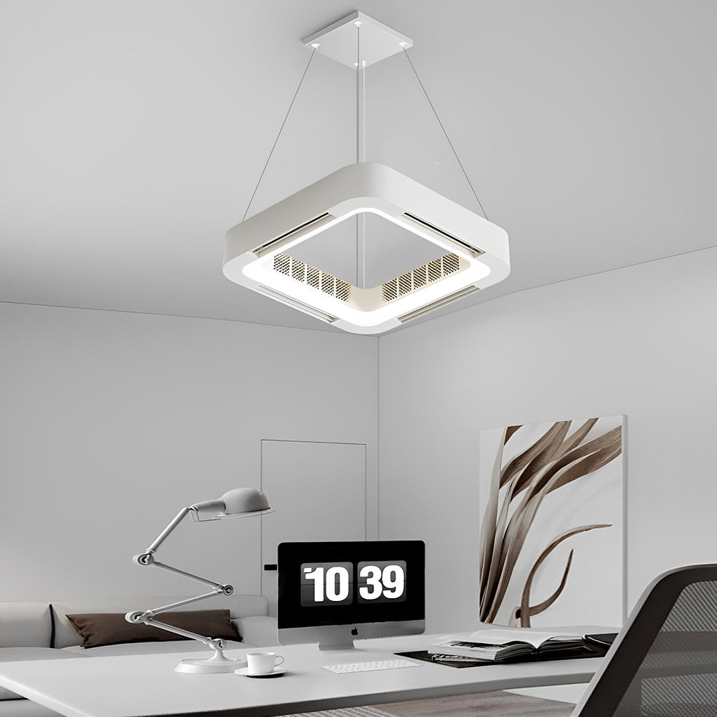 Maliben | Modern Blade-Less Ceiling Fan With Led Lighting And Chandelier