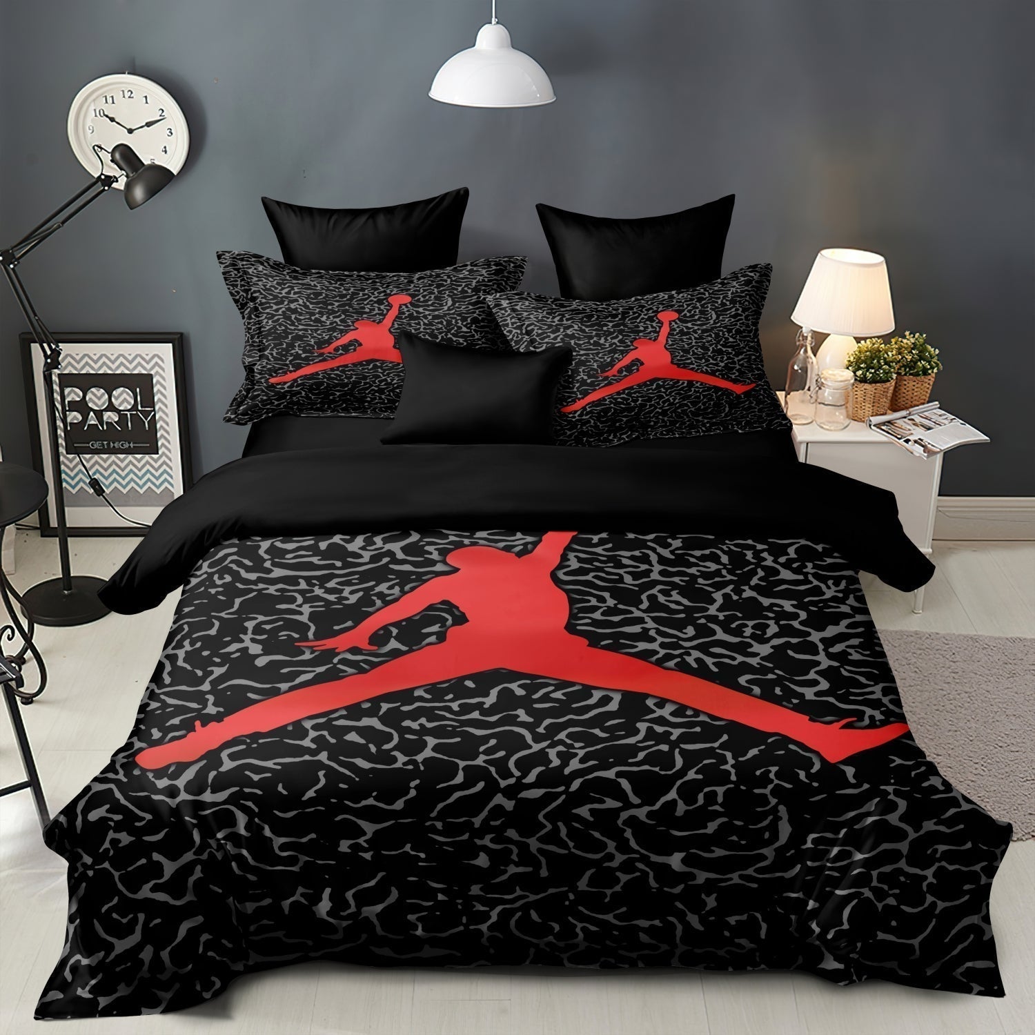 Maliben | Sporty Basketball Duvet Cover Set – Stylish Night Viewer