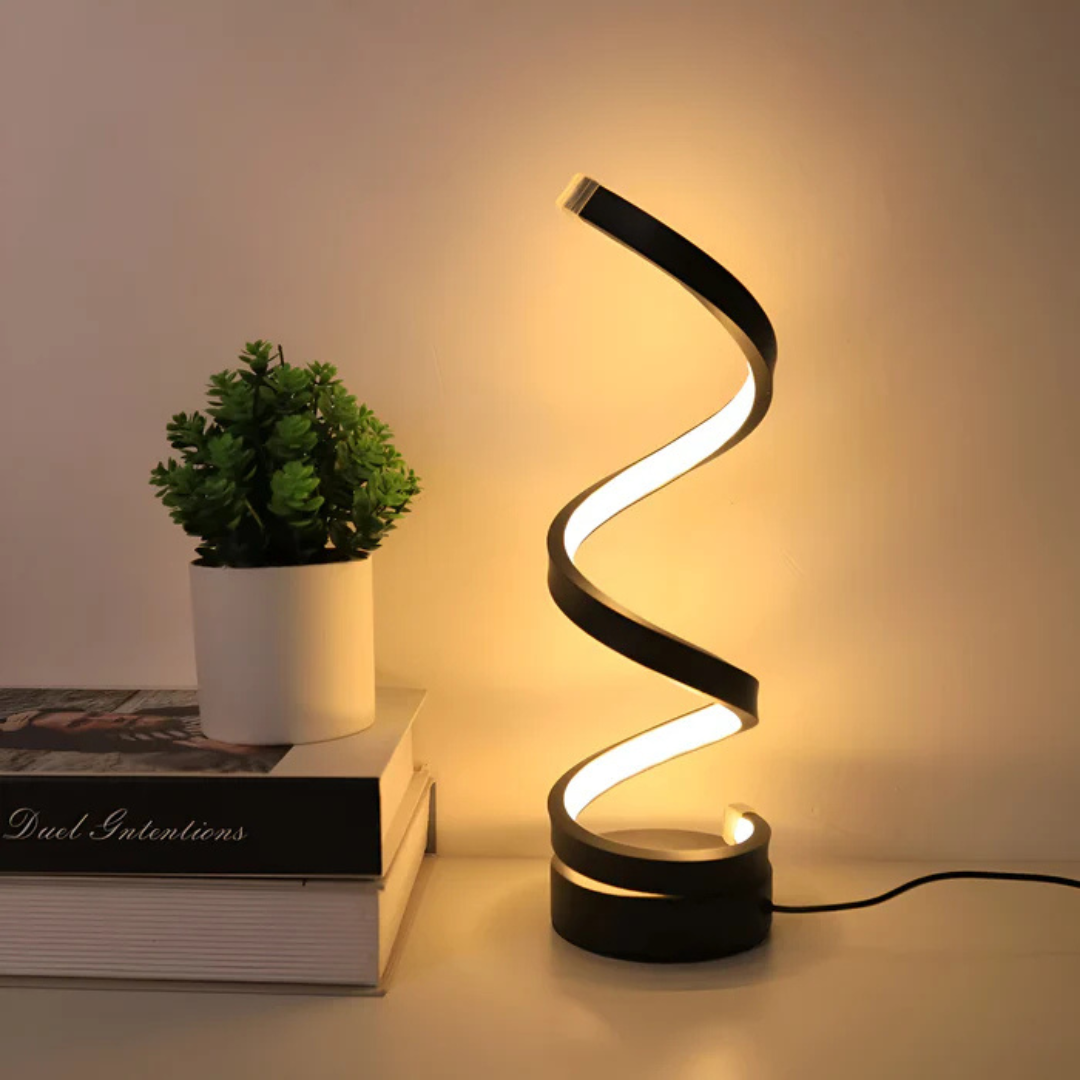 Maliben | Led Table Lamp With Spiral Design