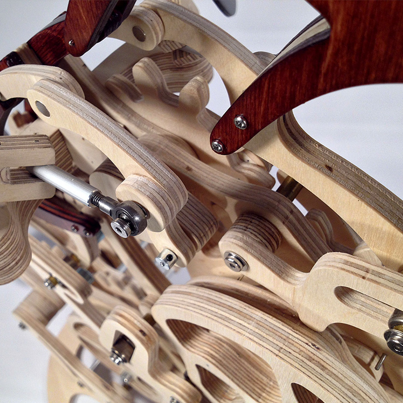 Maliben | Wood Kinetic Hummingbird Sculpture