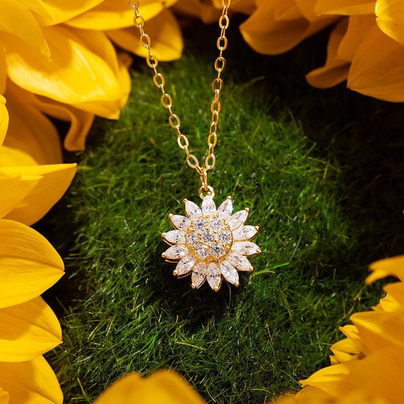 Maliben | Rotatable Sunflower Necklace