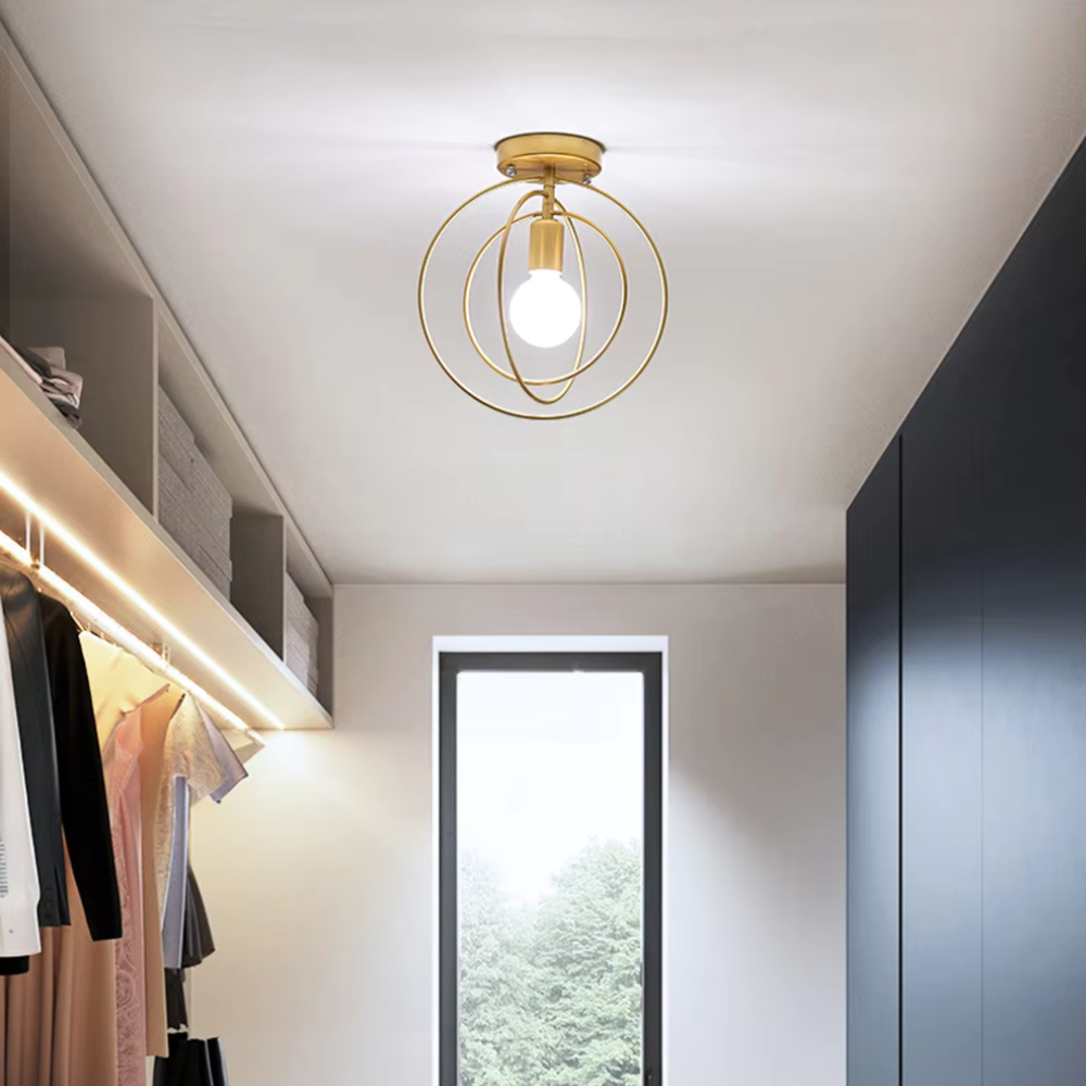 Maliben | Modern Ring-Shaped Ceiling Lamp Gold