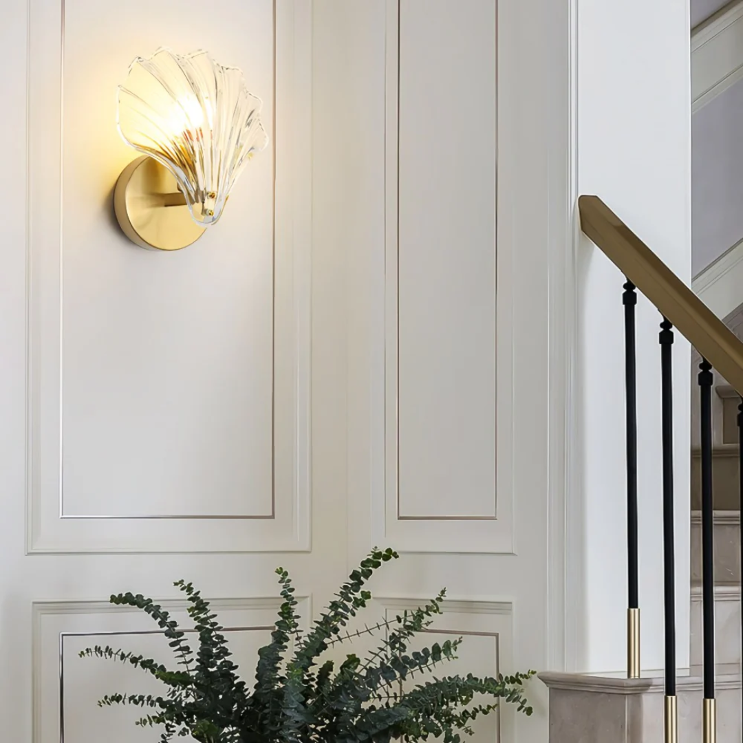 Maliben | Glass Shell Wall Lamp
