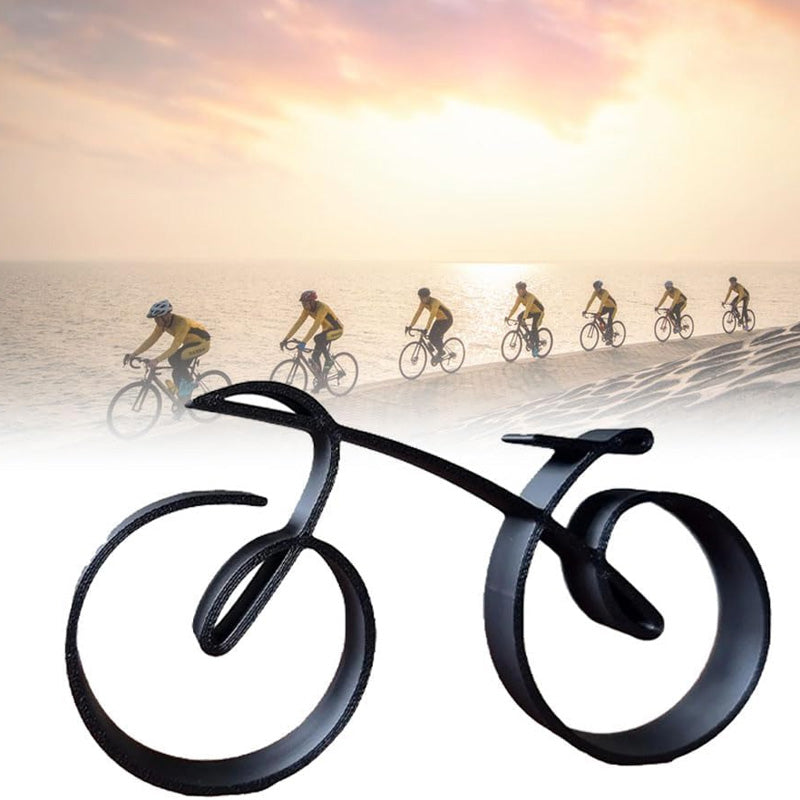 Maliben | Velaro Bike Sculpture | Minimalist Wire Frame Design | Iron Black | Gift Idea For Bike Lovers