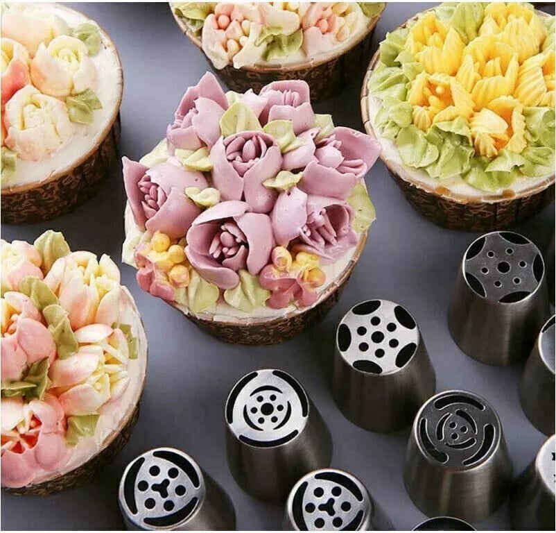 Maliben TitanSplendor Cake Decorating Set — Stainless Steel