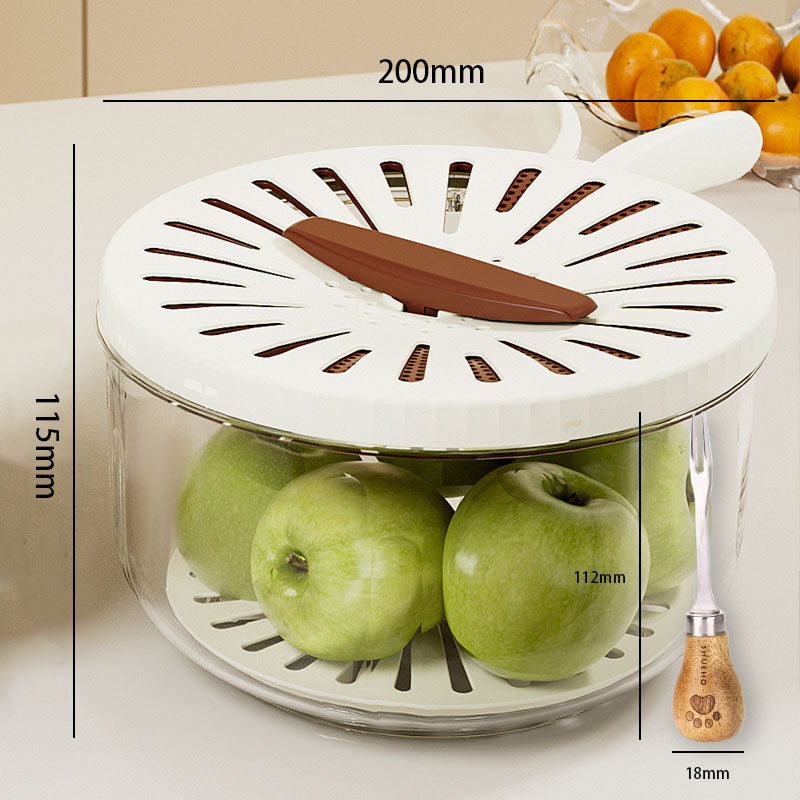 Maliben | Foldable Quick-Drain Basket With Rotating Lid