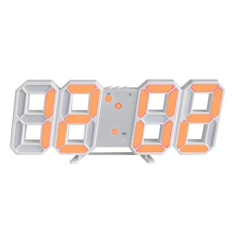Maliben | Timeglow 3d Led Wall Clock – Digital Clock With Adjustable Lighting