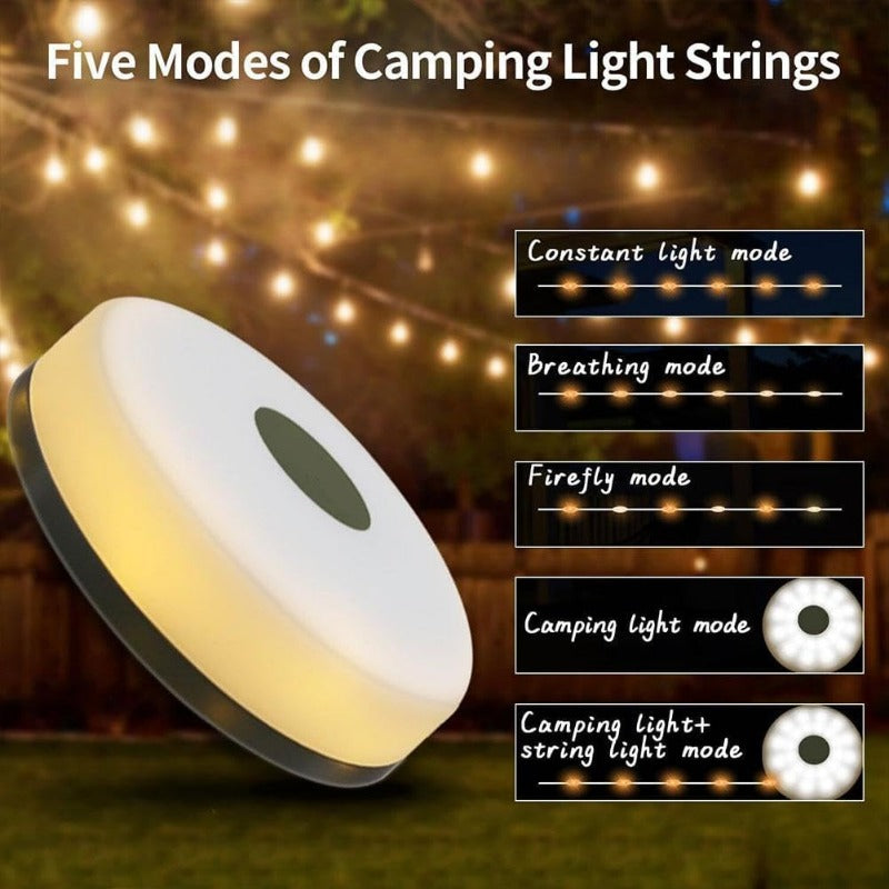 Maliben | Compact Led Camping Light With Usb Rechargeable And Magnetic Base