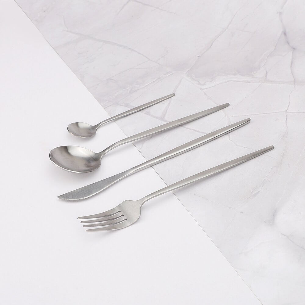 Maliben | Modern Silver Cutlery Utensil Set