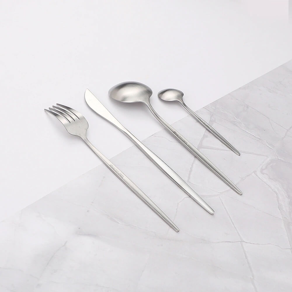 Maliben | Modern Silver Cutlery Utensil Set