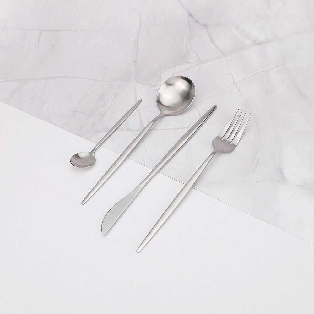 Maliben | Modern Silver Cutlery Utensil Set