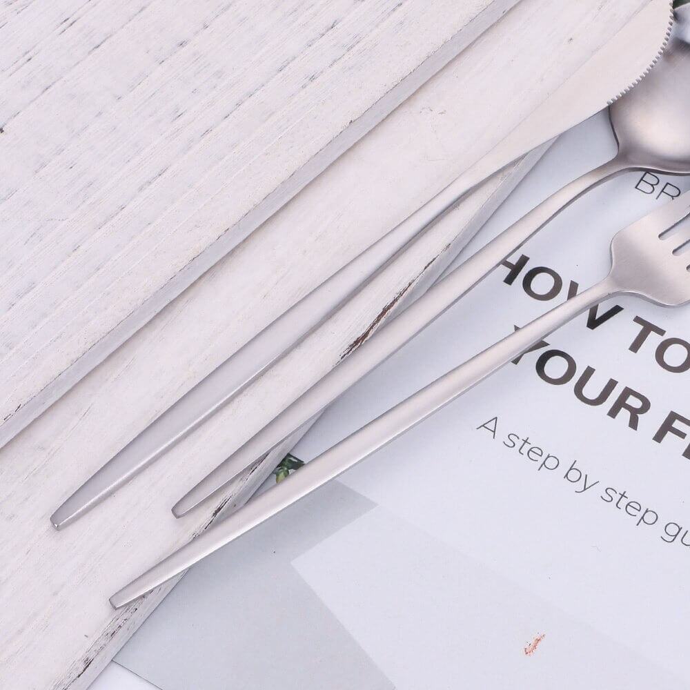 Maliben | Modern Silver Cutlery Utensil Set