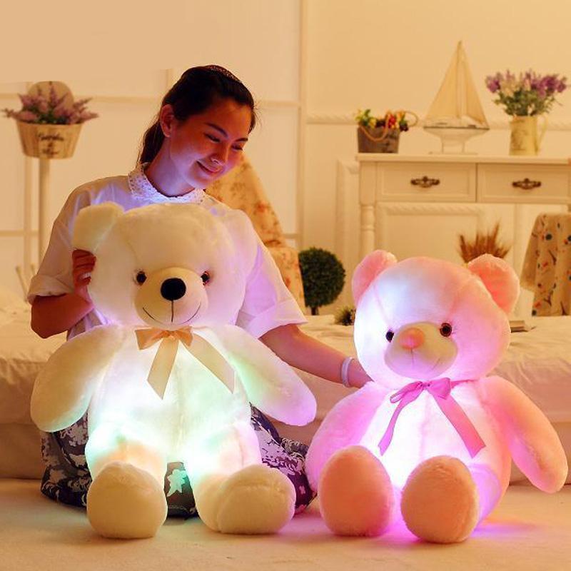 Maliben | Glowteddy | Lights Up The Night - Led Teddy Bear Plush For Kids