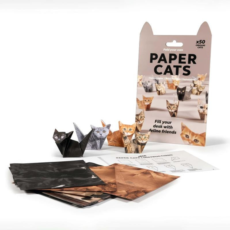 Maliben | 50-Sheet Cat Origami Kit