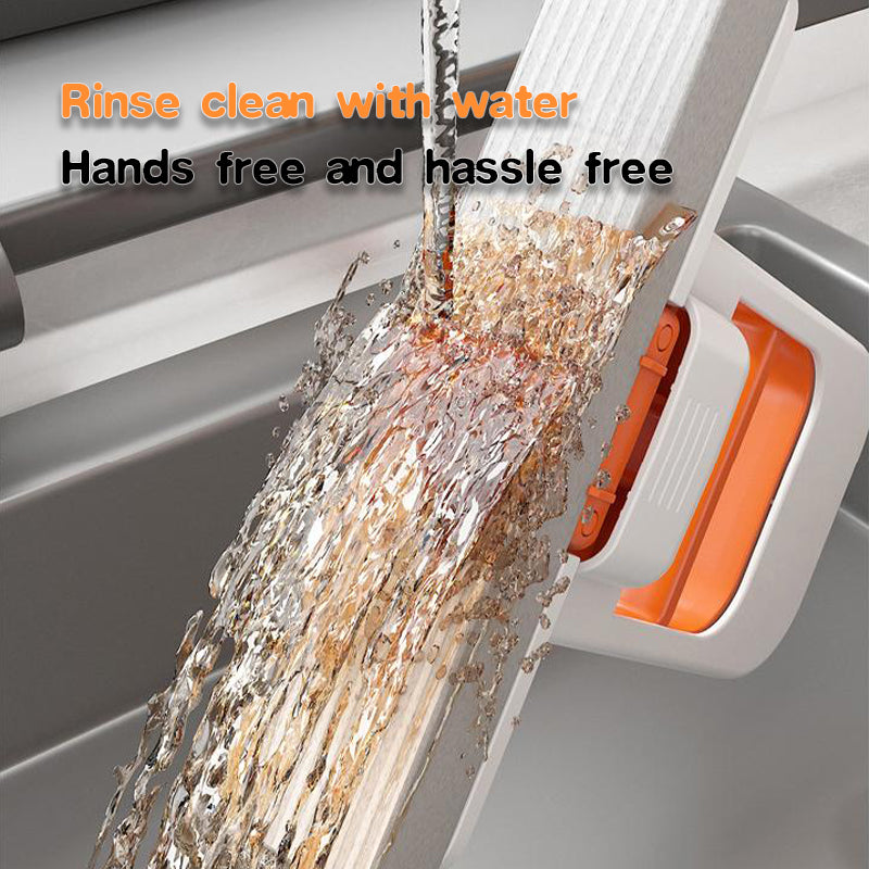 Maliben | Hands-Free Folding Mini Mop – Compact Squeeze Mop For Kitchen & Bathroom
