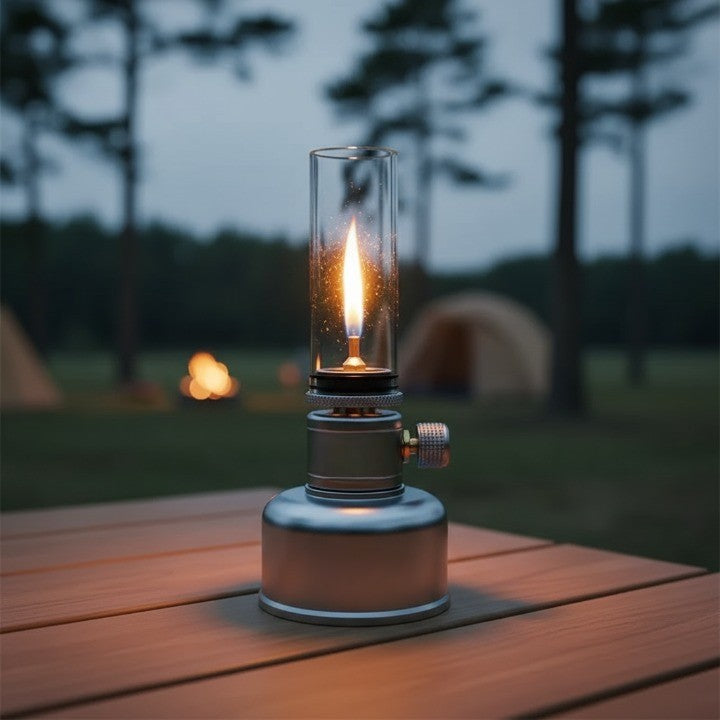 Maliben | Mini Gas Flame Torch Table Lamp