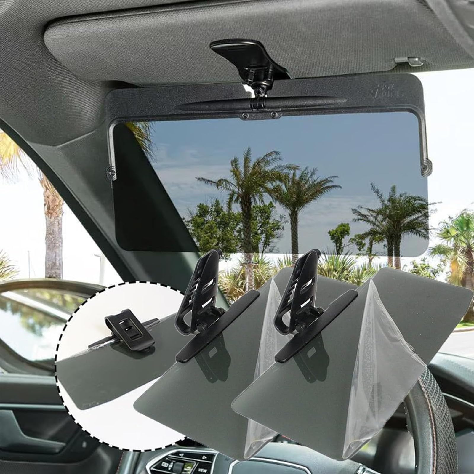 Maliben | Car Sun Visor With Polarized Glare Protection
