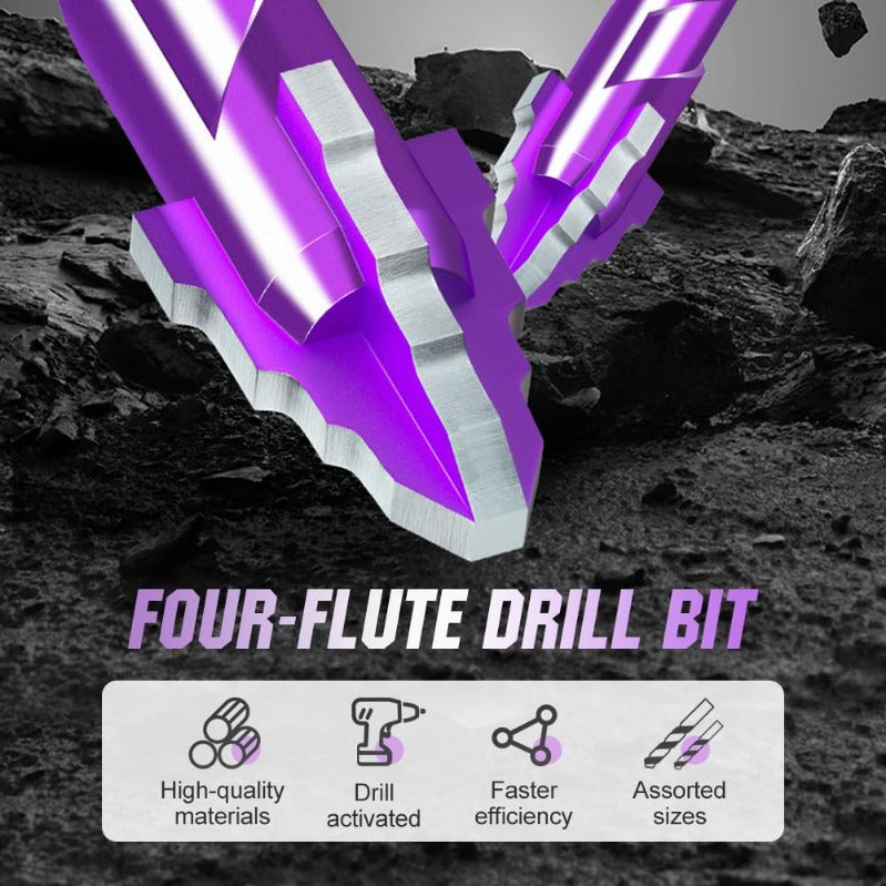 Maliben | Woyuosn Violetshield Quad-Edge Drill Set
