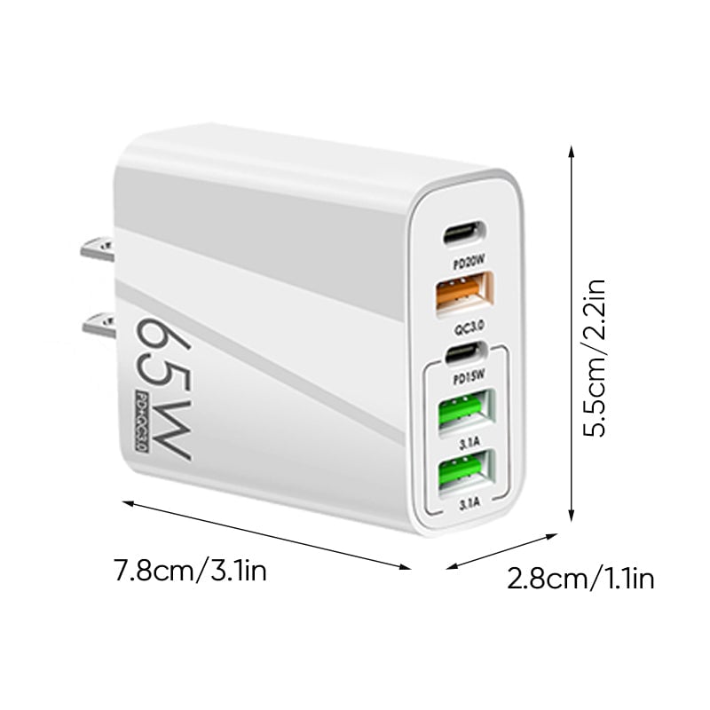 Maliben | Multi Port Adaptor 65w Fast Charger - Us Standard
