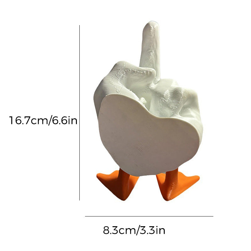 Maliben | Duck Ornament In The Shape Of The Middle Finger