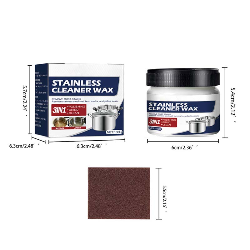 Maliben | Magic Nano Stainless Steel Cleaning Paste Wax