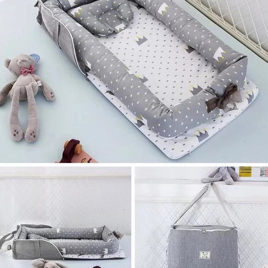 Maliben | Portable And Foldable Baby Bed With Pillow