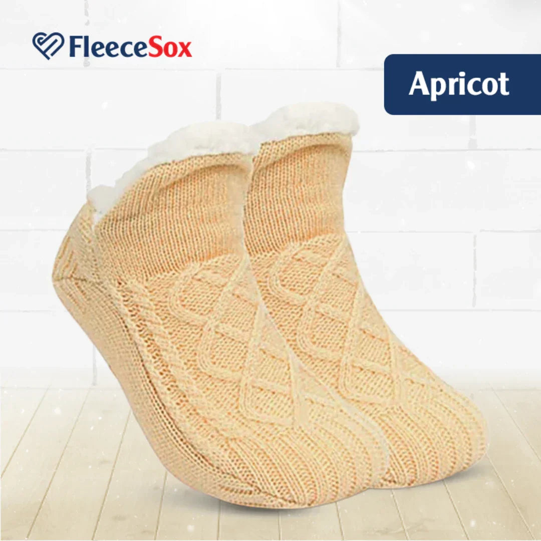 Maliben | Fleece-Lined Non-Slip Thermal Slippers Socks