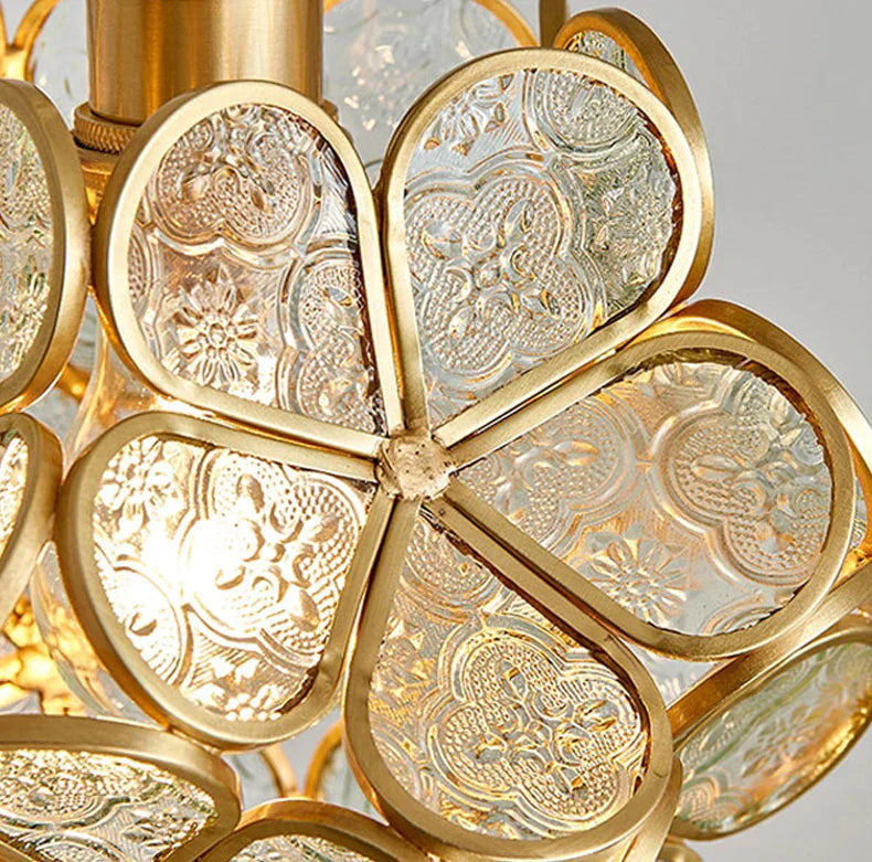 Maliben | Modern Flower Shape Glass Led Pendant Lamp