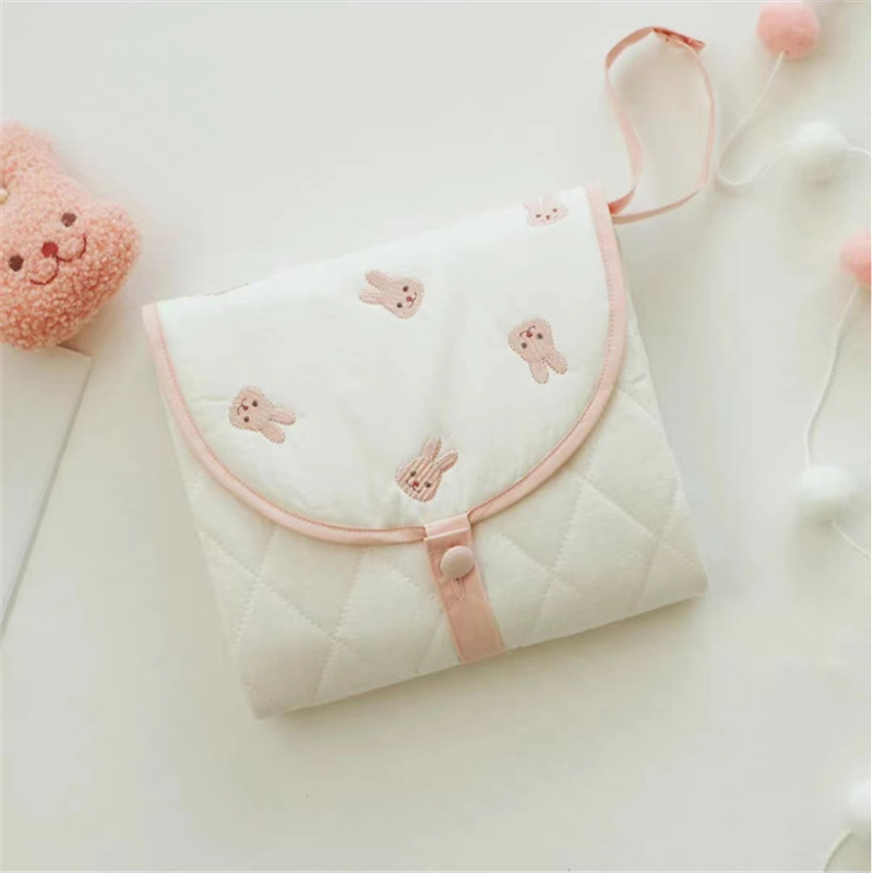 Maliben | Changing Mat For On The Go – Folding Baby Changing Mat With Bear Motif