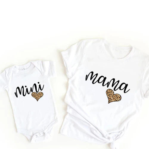 Maliben | Mama & Daughter - MatchIng T-Shirt & Romper in Rainbow Design