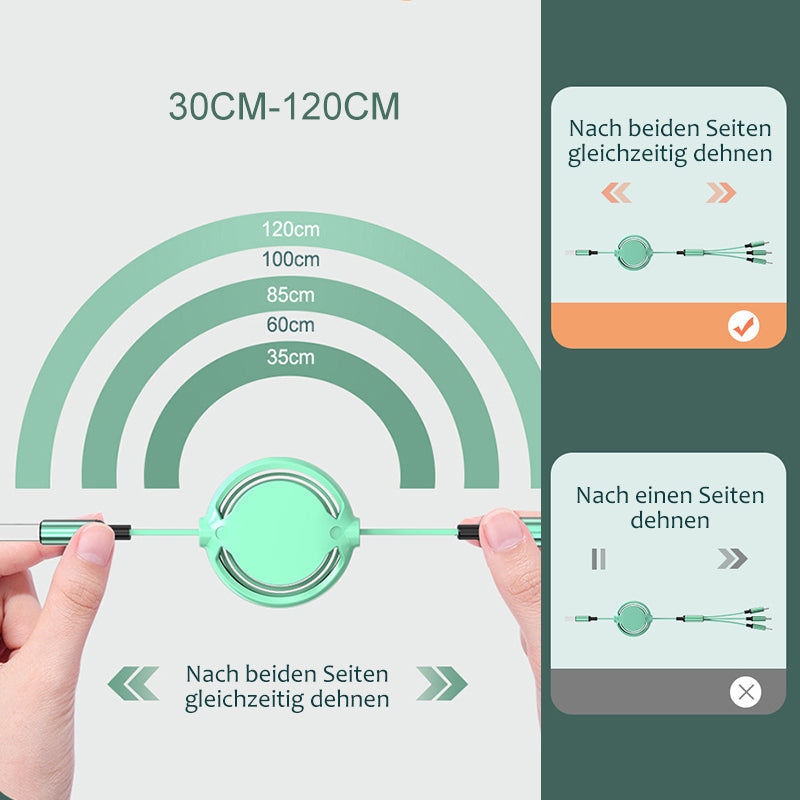 Maliben | 3 In 1 Mobile Charging Cable