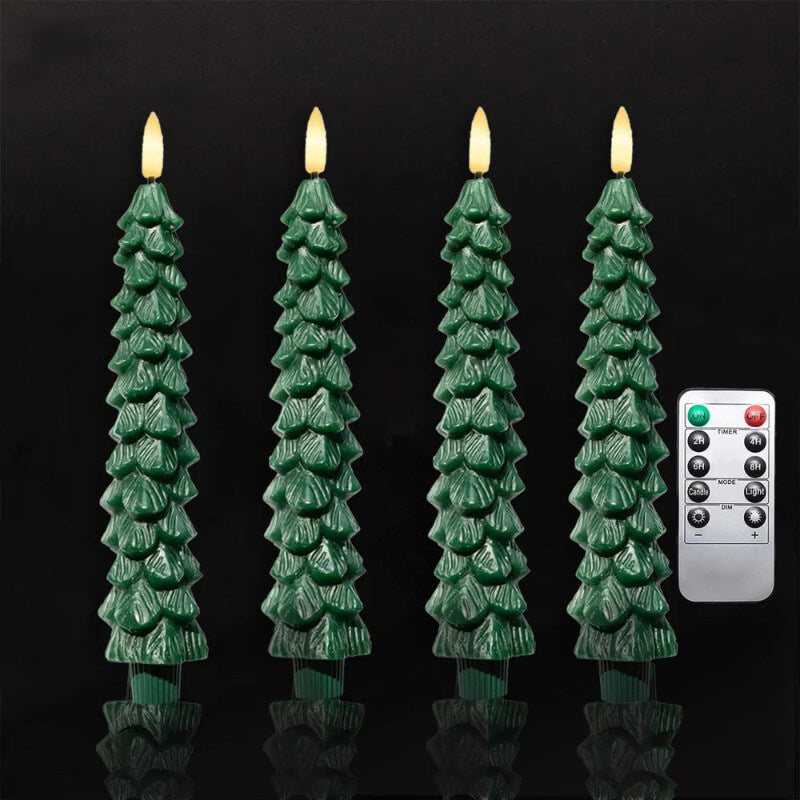 Maliben | Pinecone & Tree Led Candles