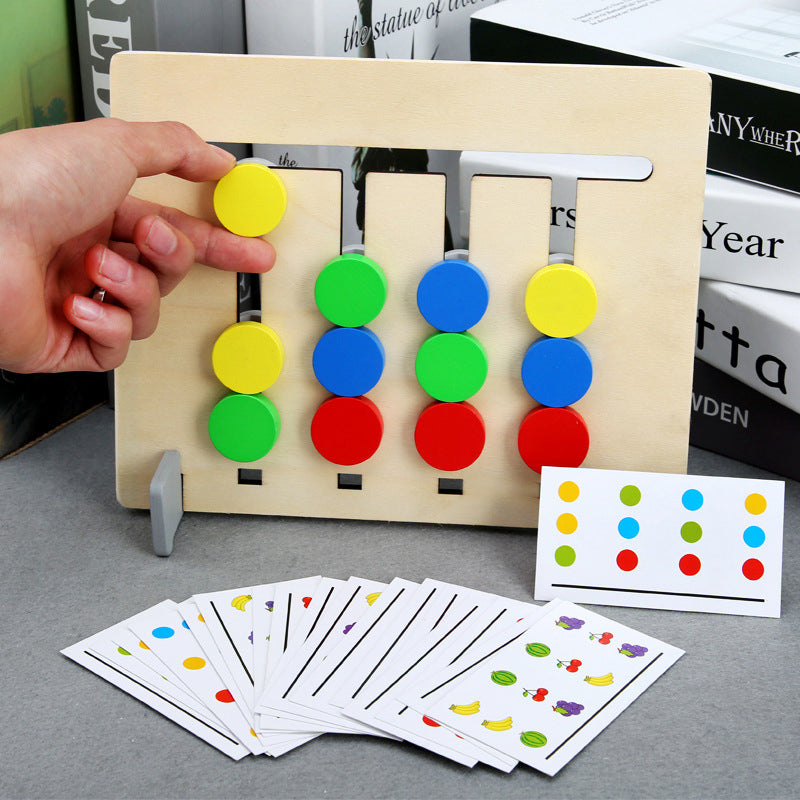 Maliben | 2-Sided Logic Sliding Puzzle Made Of Wood