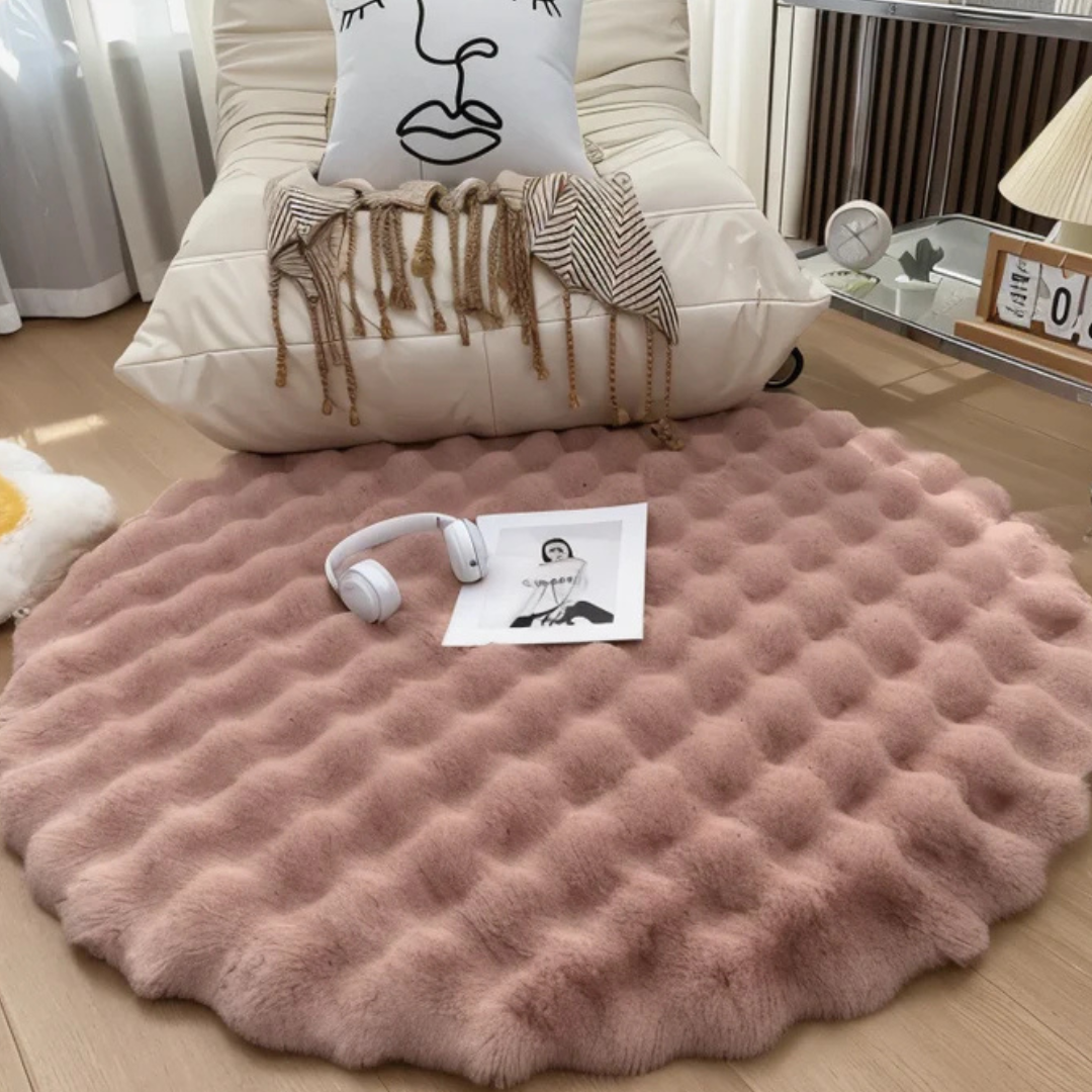 Maliben | Round Carpet 90x90 Fleece